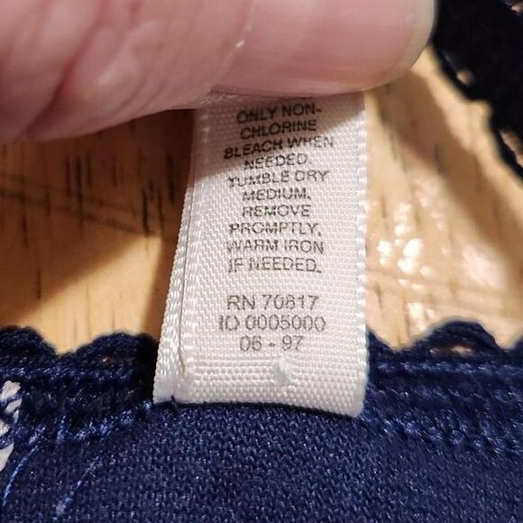 Vintage 90s Victoria's Secret Country navy blue velour cropped camisole tank top - Picture 5 of 5